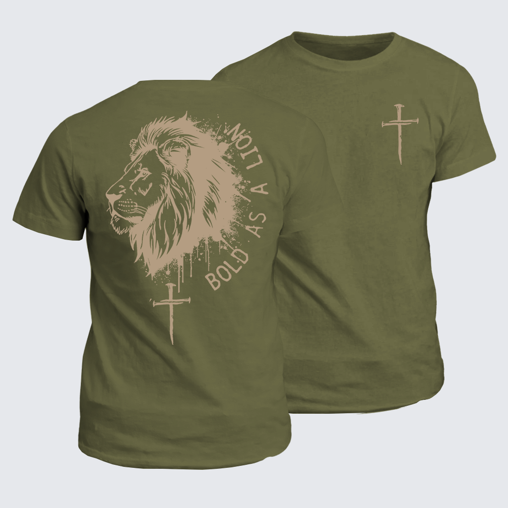 Classic Cotton Tee - Bold as a Lion