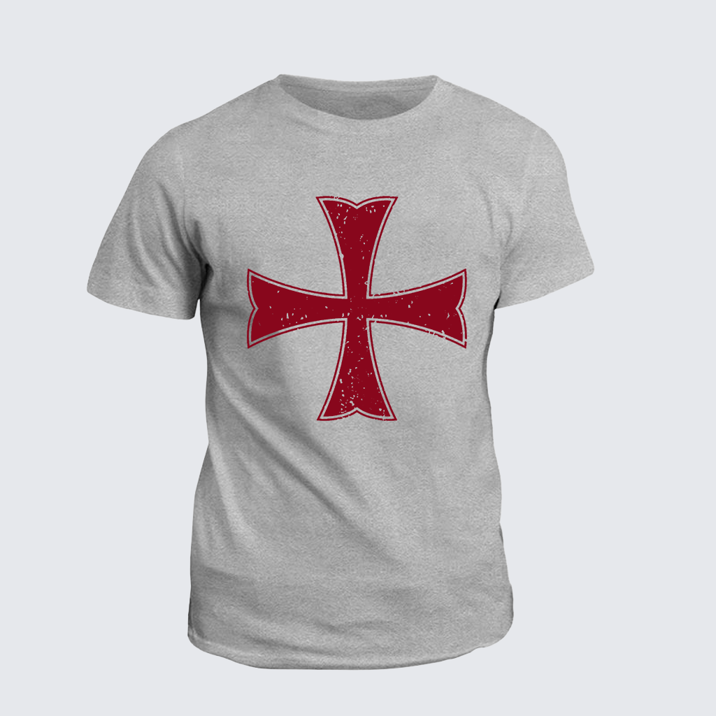 Classic Cotton Tee - Knights Templar Crusader Cross