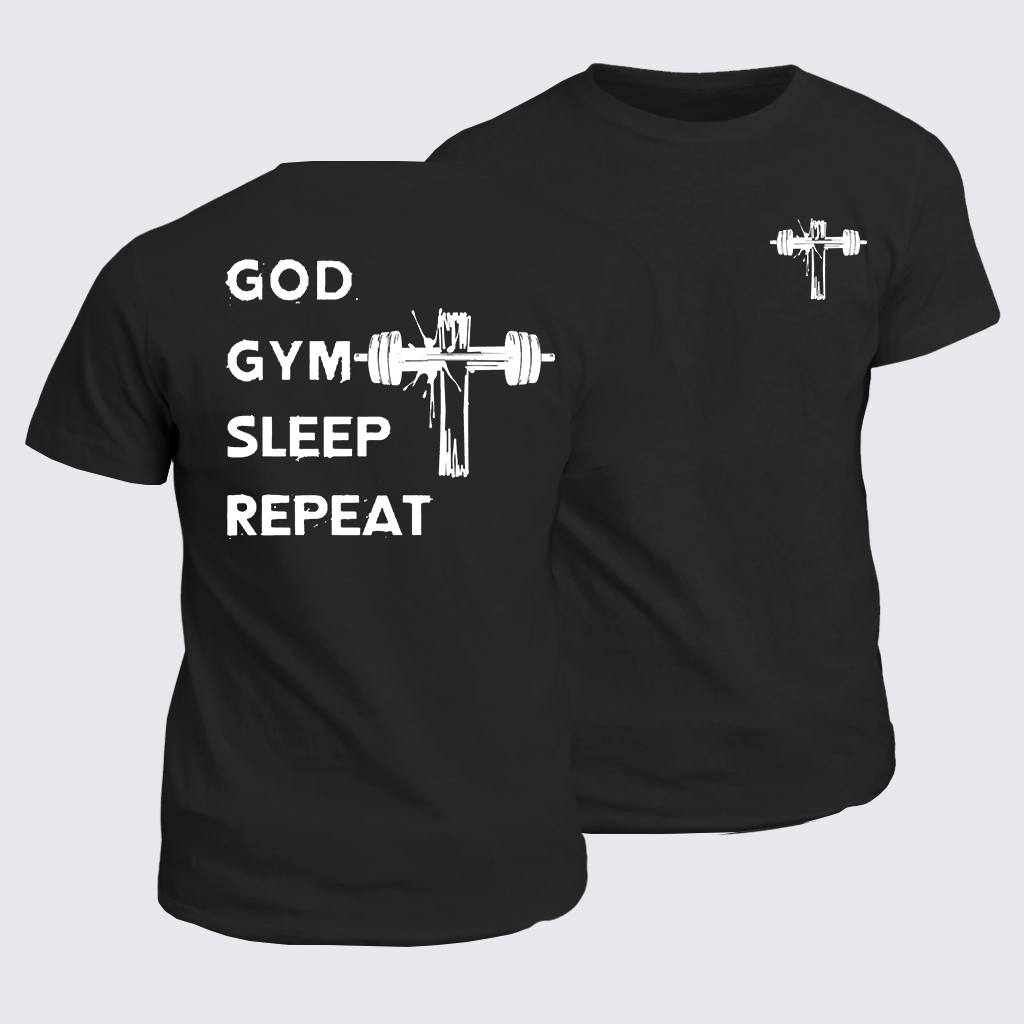 Classic Cotton Tee - God Gym Sleep Repeat