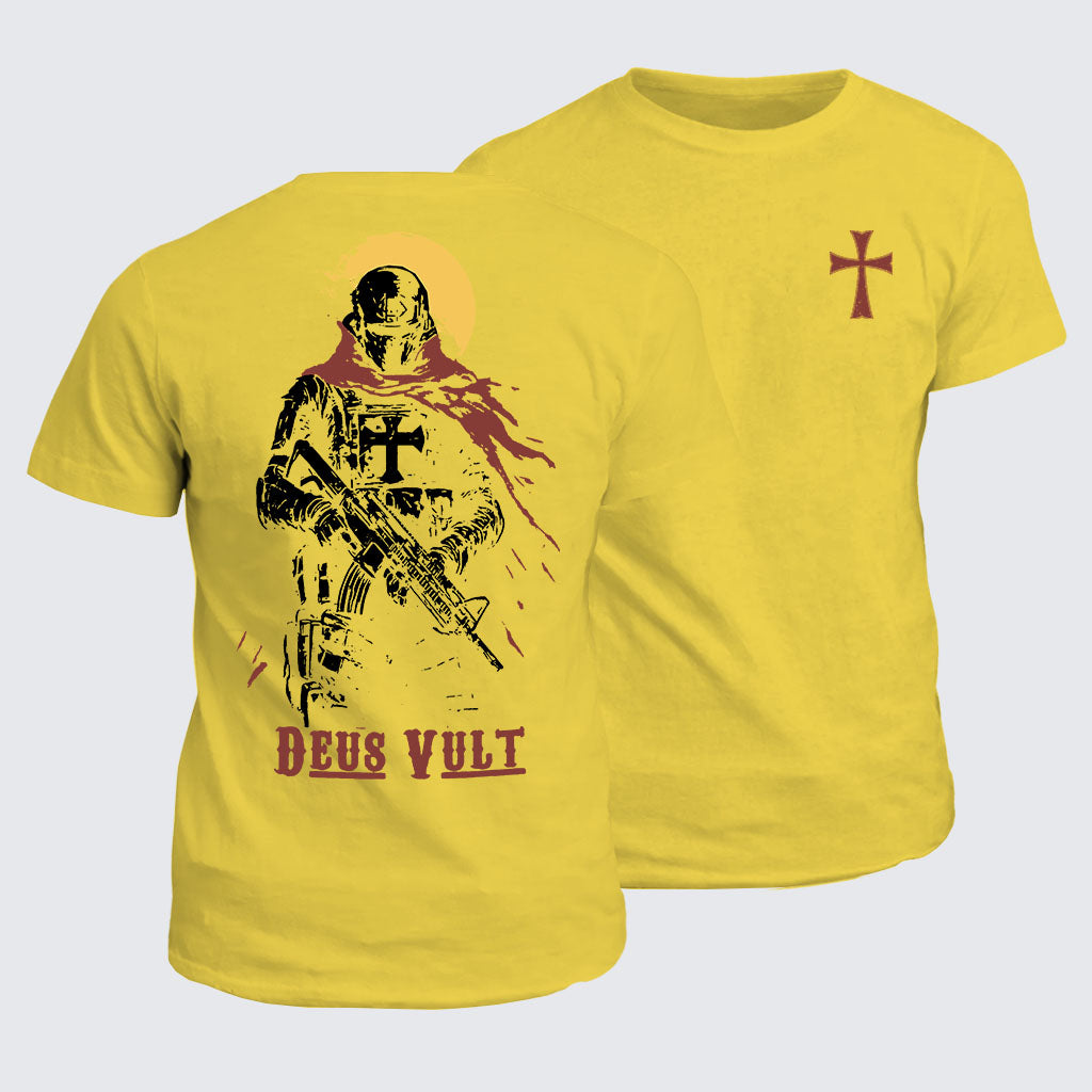 Classic Cotton Tee - Deus Vult