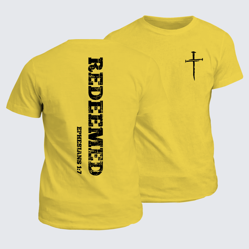 Classic Cotton Tee -  Redeemed Ephesians 1:7
