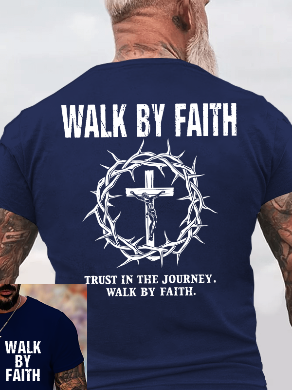 Classic Cotton Tee - Walk By Faith