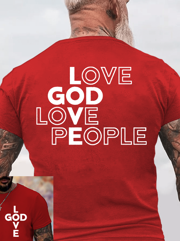 Classic Cotton Tee - Love God Love People