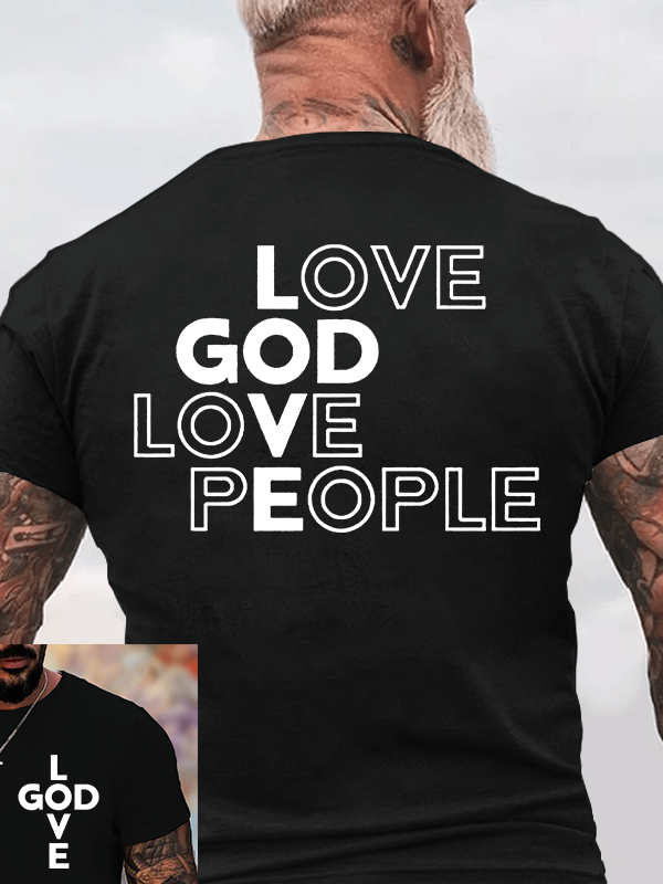 Classic Cotton Tee - Love God Love People