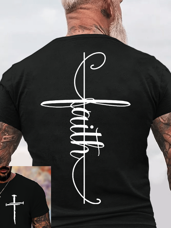 Classic Cotton Tee - Faith Cross