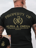 Classic Cotton Tee - Property of Alpha & Omega