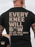 Classic Cotton Tee - Every Knee Will Bow