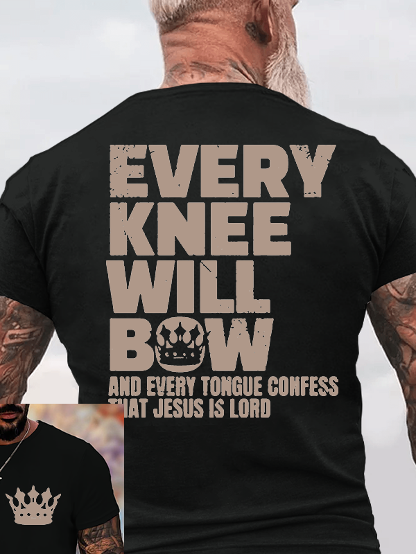 Classic Cotton Tee - Every Knee Will Bow