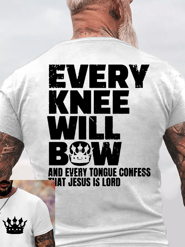 Classic Cotton Tee - Every Knee Will Bow