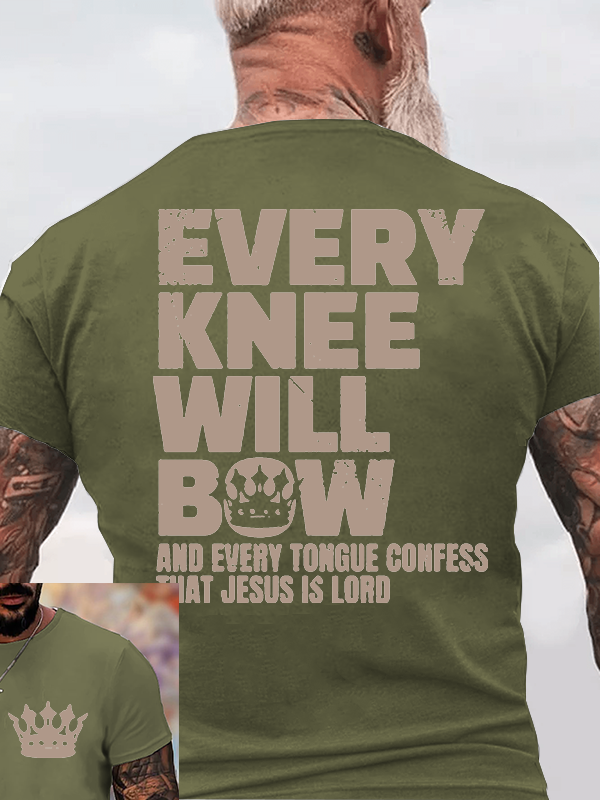 Classic Cotton Tee - Every Knee Will Bow