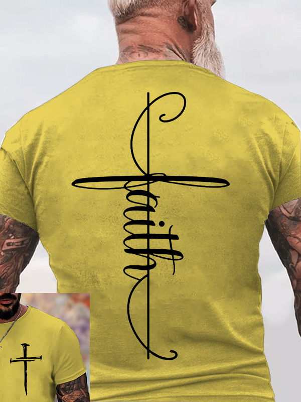 Classic Cotton Tee - Faith Cross