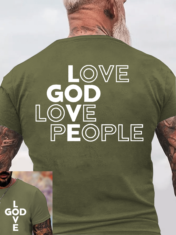 Classic Cotton Tee - Love God Love People