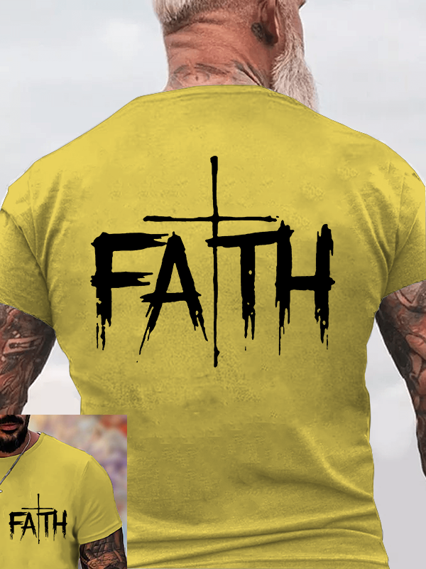 Classic Cotton Tee -  Faith Cross