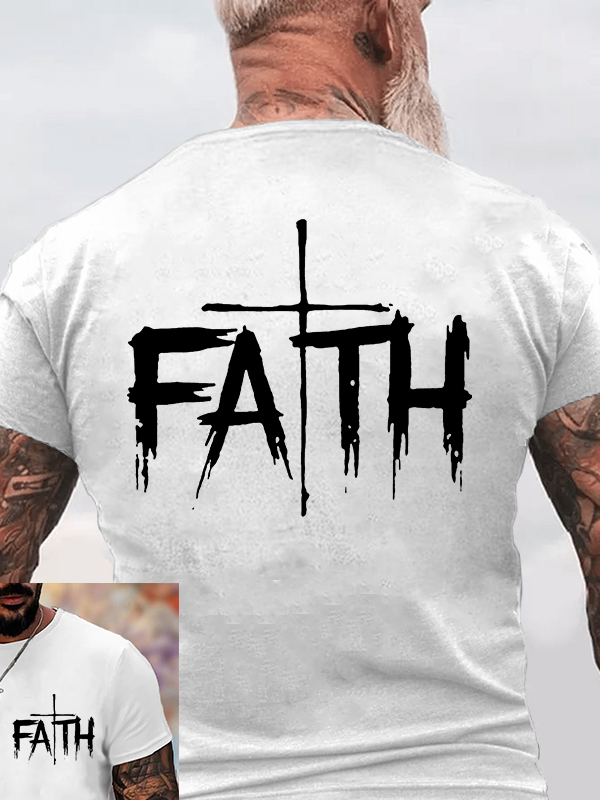 Classic Cotton Tee -  Faith Cross