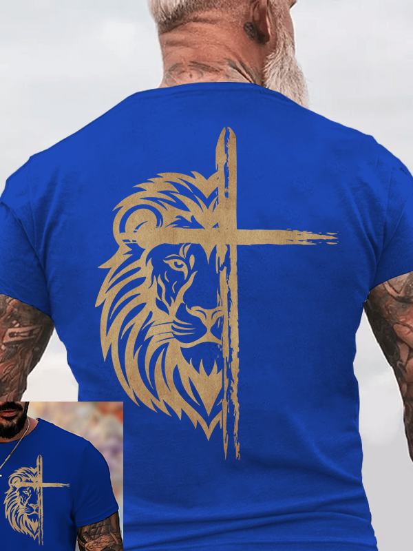 Classic Cotton Tee - Lion of Judah Cross