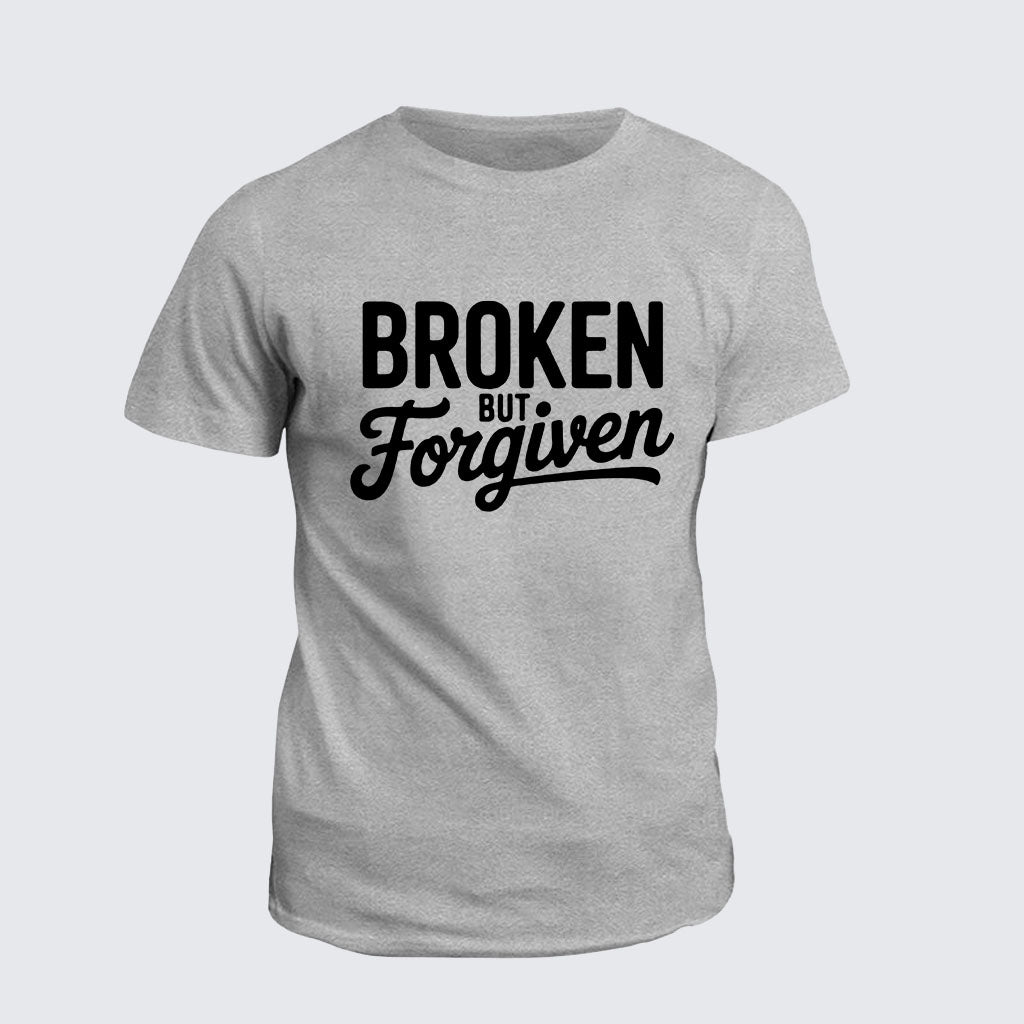 Classic Cotton Tee - Broken But Forgiven