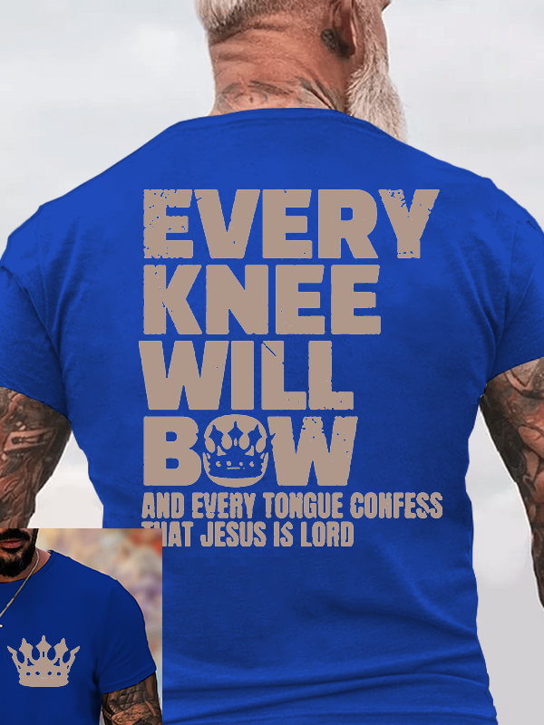 Classic Cotton Tee - Every Knee Will Bow
