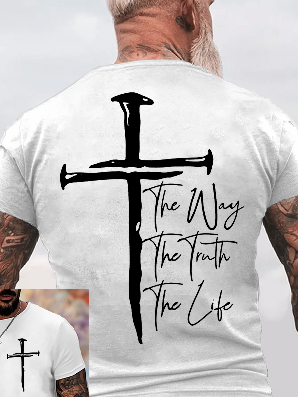 Classic Cotton Tee - Jesus The Way The Truth The Life
