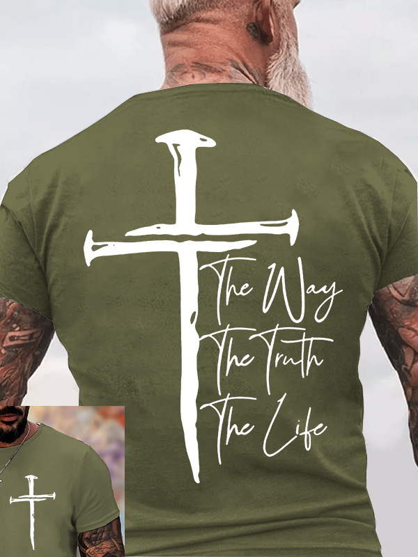 Classic Cotton Tee - Jesus The Way The Truth The Life