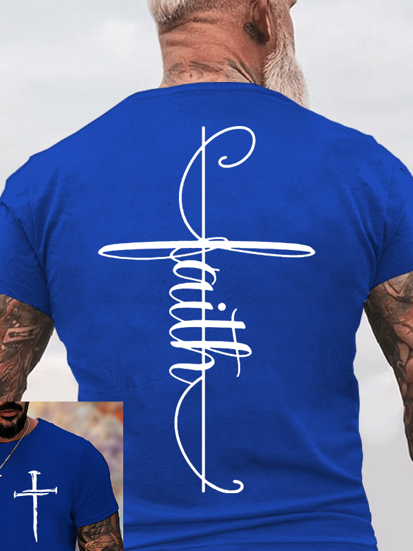 Classic Cotton Tee - Faith Cross