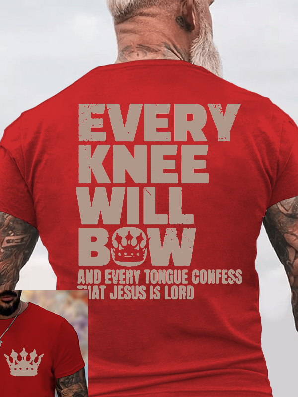 Classic Cotton Tee - Every Knee Will Bow