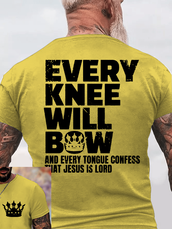 Classic Cotton Tee - Every Knee Will Bow