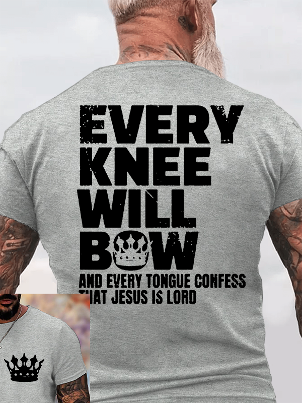 Classic Cotton Tee - Every Knee Will Bow