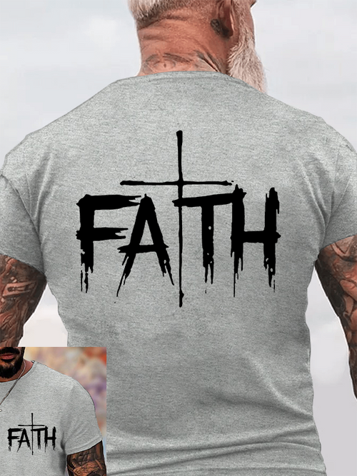 Classic Cotton Tee -  Faith Cross