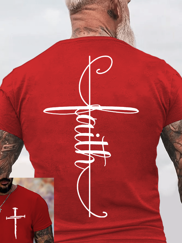 Classic Cotton Tee - Faith Cross