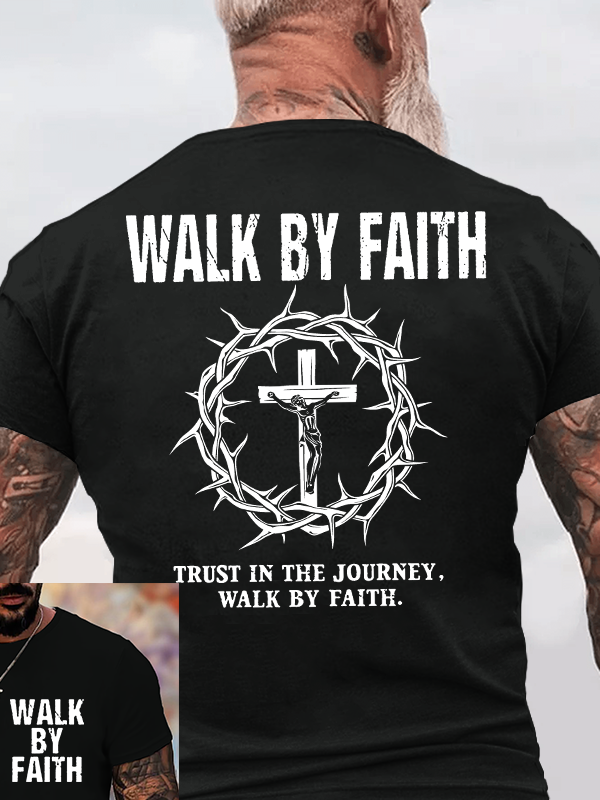 Classic Cotton Tee - Walk By Faith