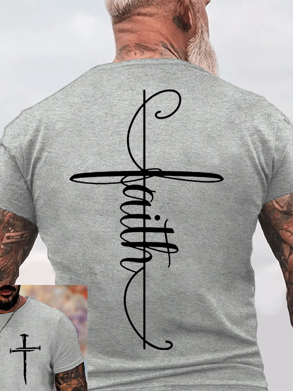 Classic Cotton Tee - Faith Cross