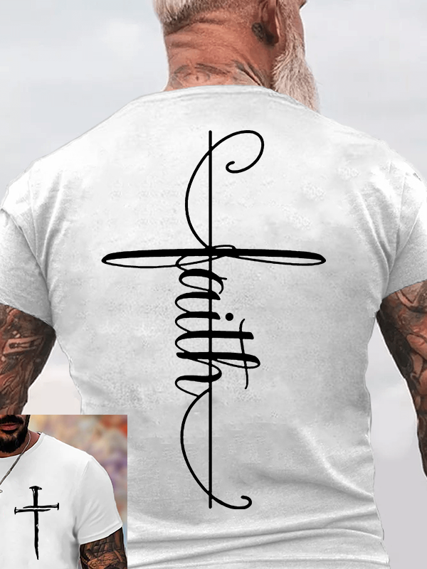 Classic Cotton Tee - Faith Cross