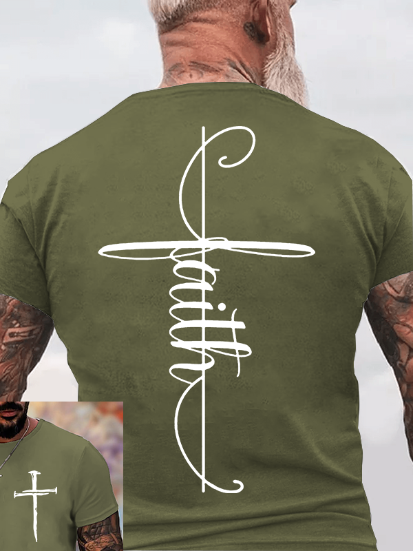 Classic Cotton Tee - Faith Cross