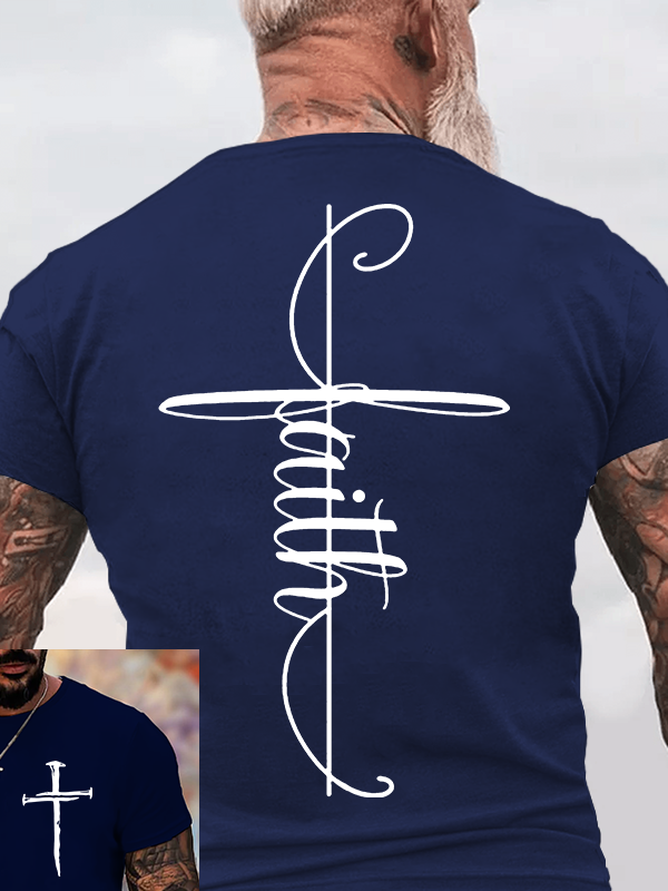 Classic Cotton Tee - Faith Cross