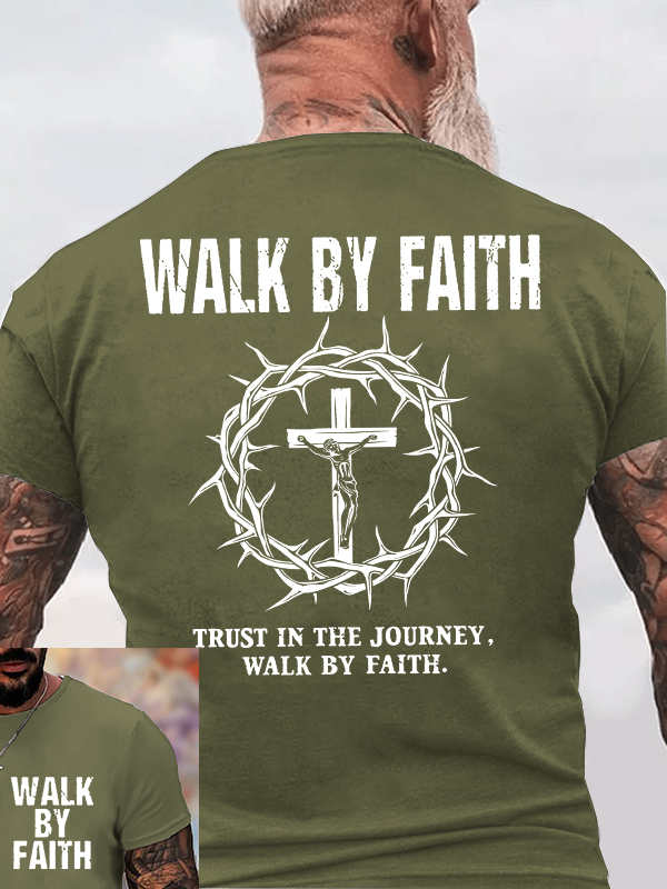 Classic Cotton Tee - Walk By Faith