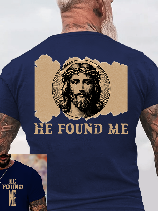 Classic Cotton Tee - He Found Me