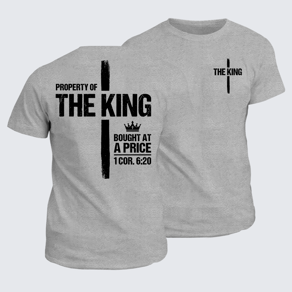 Classic Cotton Tee - Property Of The King 1 Cor.6:20