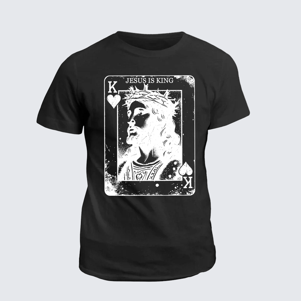 Classic Cotton Tee - Jesus Is King Card