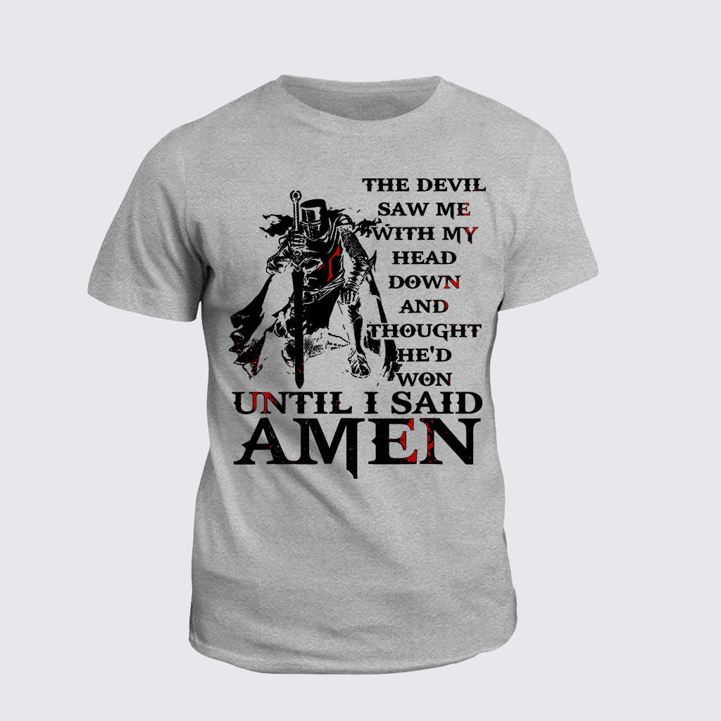 Classic Cotton Tee - The Devil Saw Me With My Head Down Thought He'D Won