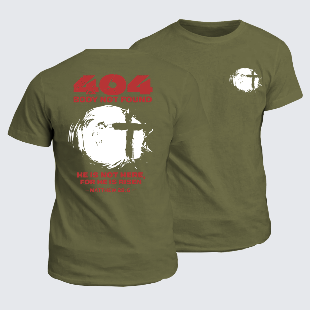 Classic Cotton Tee - He Is Not Here,For He Is Risen