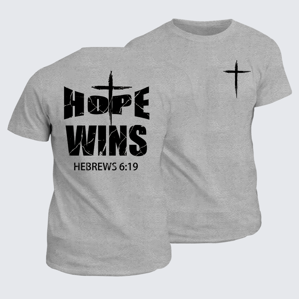 Classic Cotton Tee - Hope Wins Hebrews 6:19