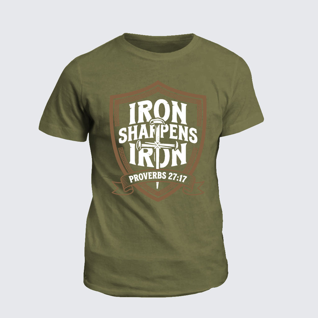Classic Cotton Tee - Iron Sharpens Iron - Proverbs 27:17