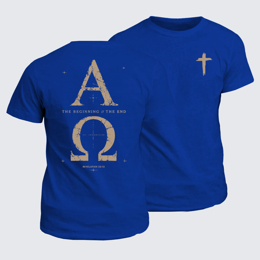 Classic Cotton Tee -  Alpha and the Omega Revelation 22:13