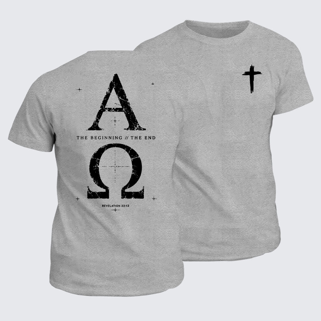 Classic Cotton Tee -  Alpha and the Omega Revelation 22:13