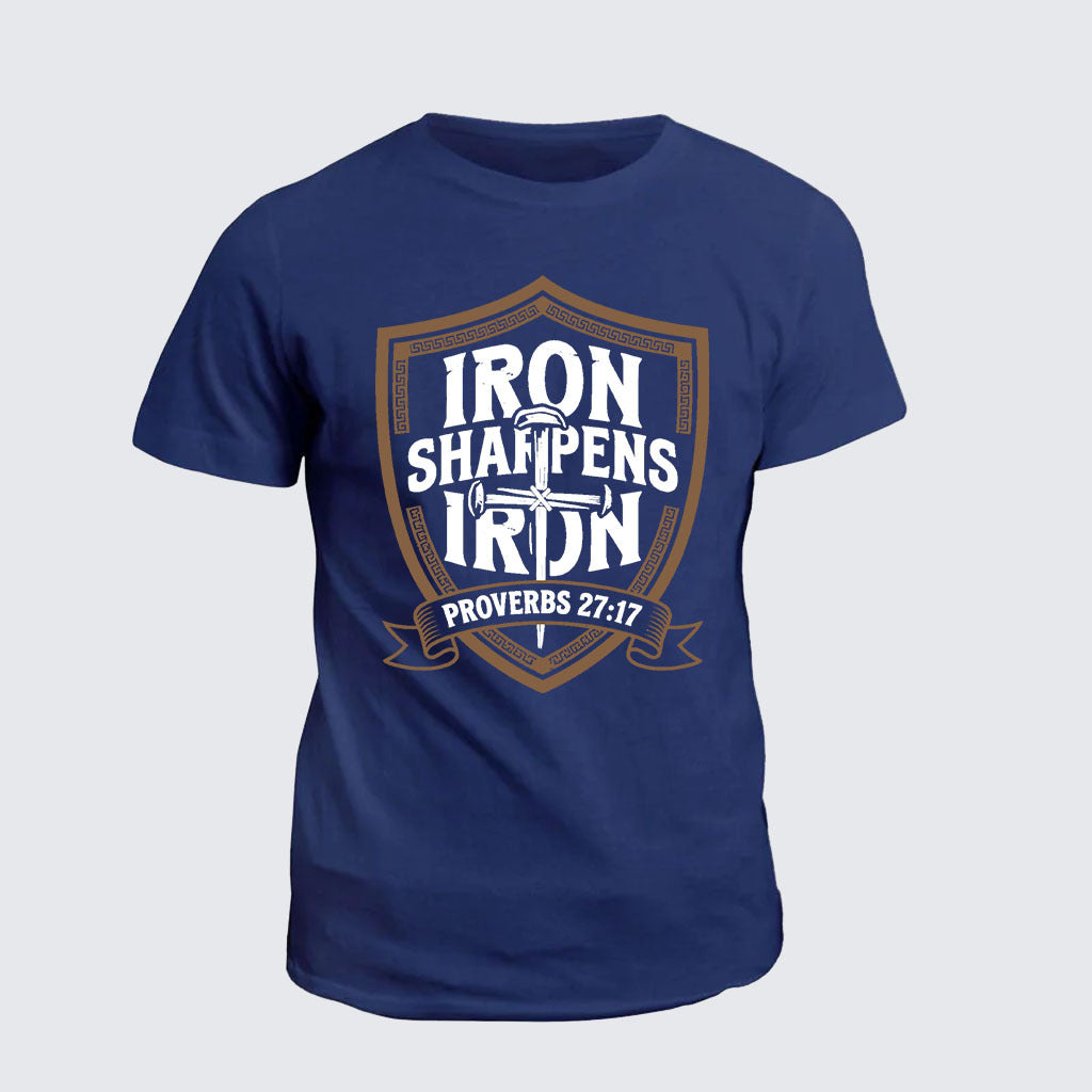 Classic Cotton Tee - Iron Sharpens Iron - Proverbs 27:17