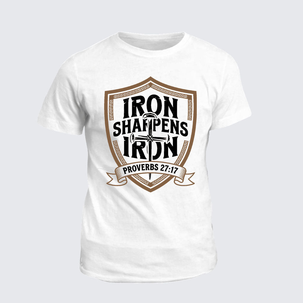 Classic Cotton Tee - Iron Sharpens Iron - Proverbs 27:17