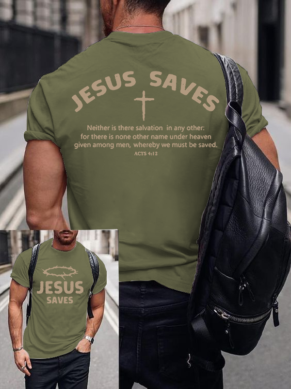 Classic Cotton Tee - Jesus Saves