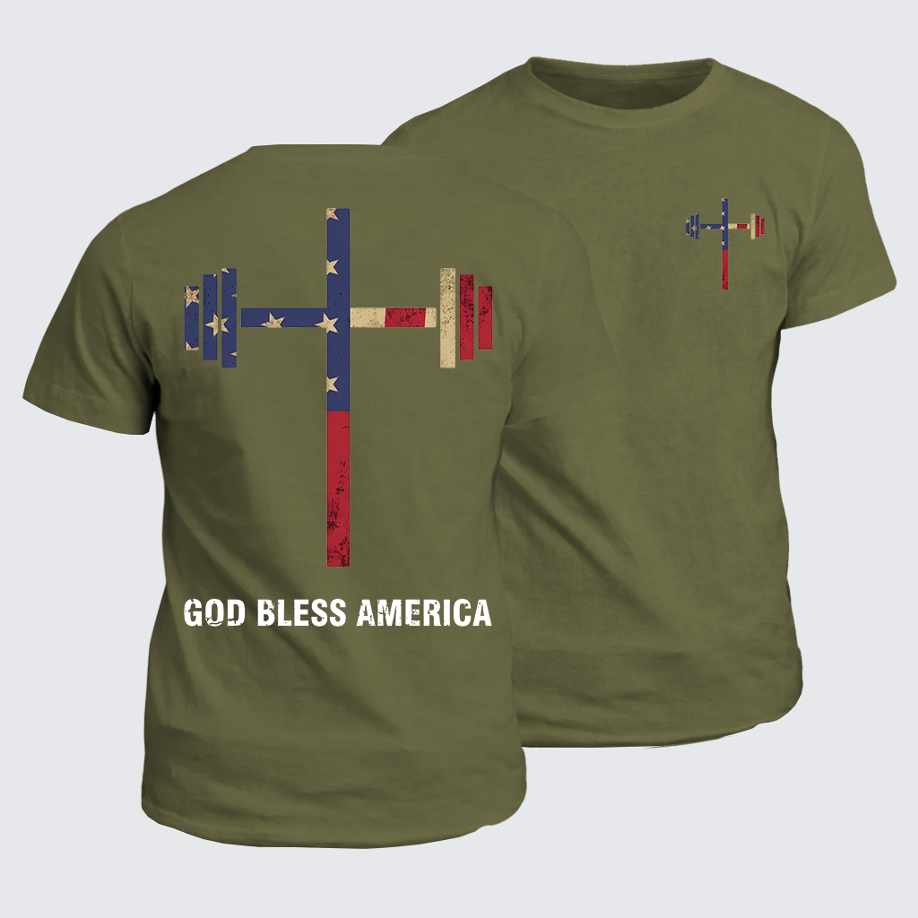 Classic Cotton Tee - God Bless America
