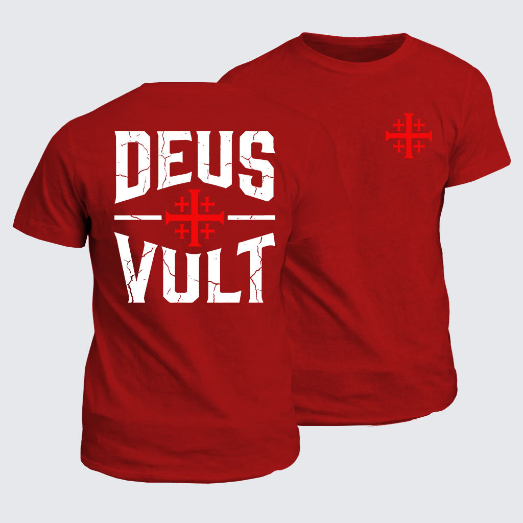Classic Cotton Tee - Deus Vult