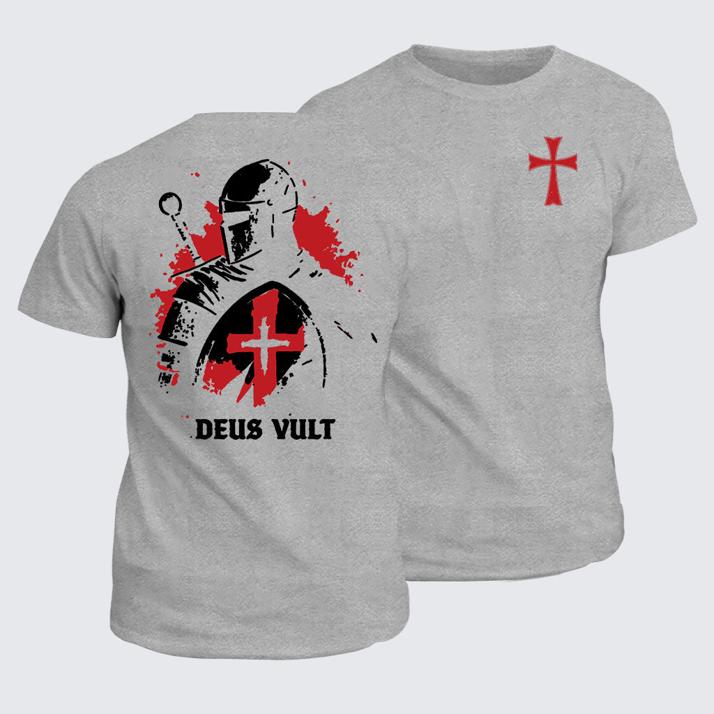 Classic Cotton Tee - Deus Vult Knight Templar